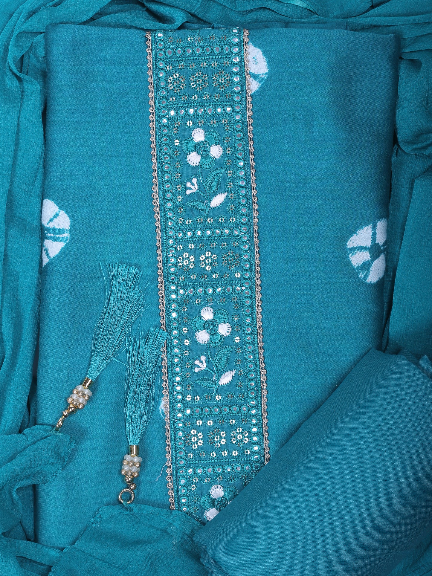 Raamiva Pure Thread Blue Ethnic Suit – Suit Salwar & Ethnic Wear